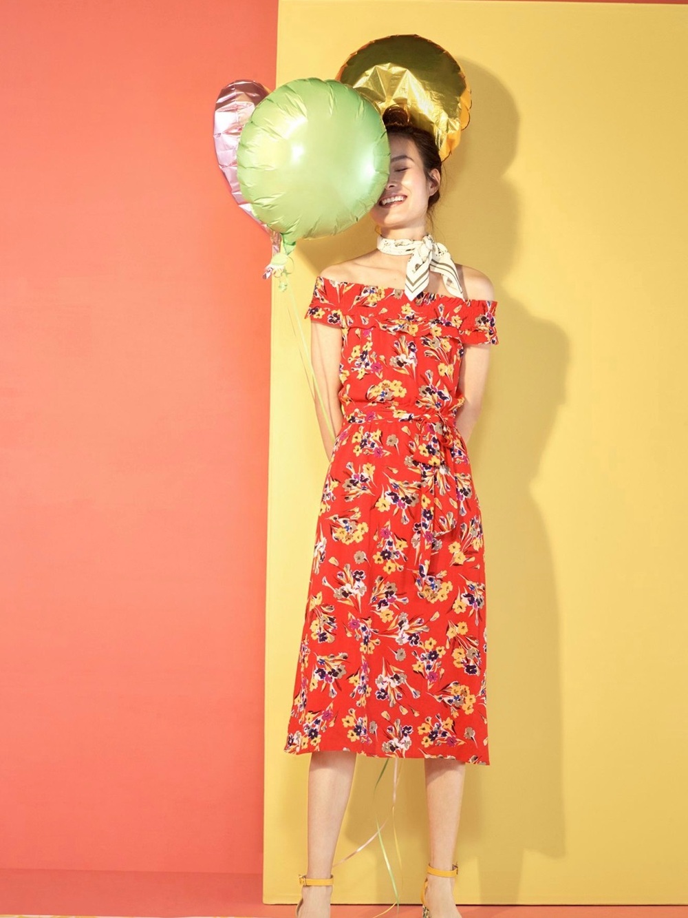 Anthropologie Colloquial Off The Shoulder Dress- tour de flor